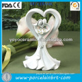 white love shaped sweet couple ceramic moroccan wedding decoration